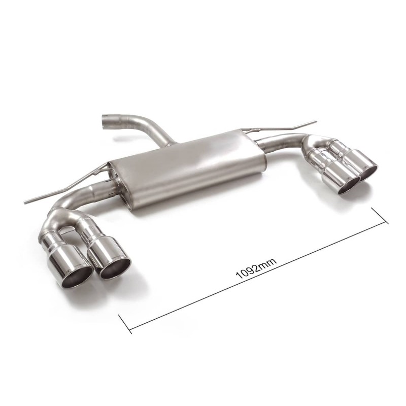 Silencieux inox échappement RAGAZZON AUDI A3 35 TFSI 150Ch SupRcars