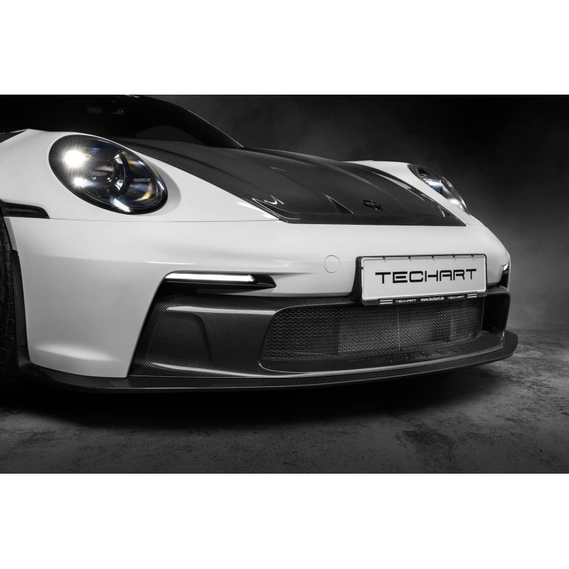 Insert De Pare Chocs Avant Carbone TECHART Pour Porsche 992 GT3 SupRcars