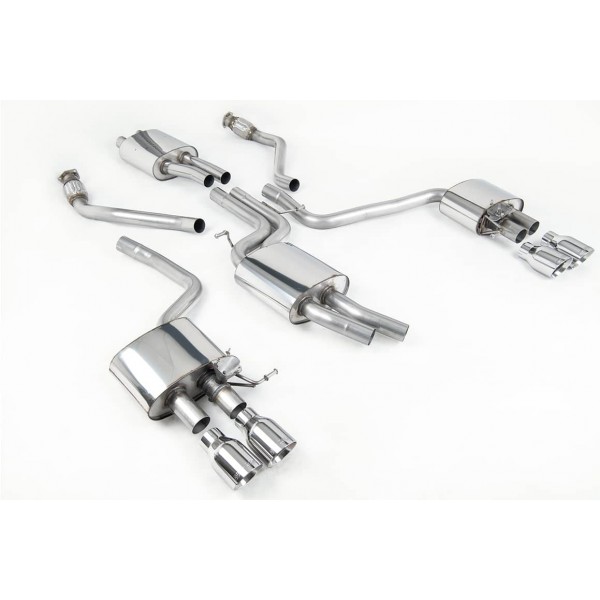 Ligne d'échappement inox à valves Cat-Back MILLTEK pour AUDI SQ5 3,0 TFSI 8R2 (2013-2016)