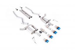 Ligne d'échappement inox Cat-Back à valves MILLTEK pour Ford Mustang MK7 5.0 V8 GT S650 Fastback (2024+)(Race)