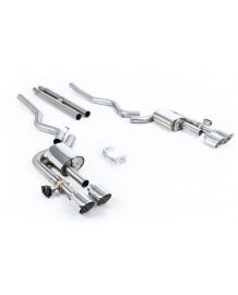 Ligne d'échappement inox Cat-Back à valves MILLTEK pour Ford Mustang MK7 5.0 V8 Dark Horse S650 FastBack (2024+)(Race)