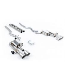 Ligne d'échappement inox Cat-Back à valves MILLTEK pour Ford Mustang MK7 5.0 V8 Dark Horse S650 FastBack (2024+)(Race)