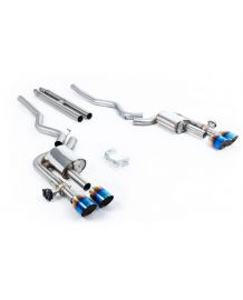 Ligne d'échappement inox Cat-Back à valves MILLTEK pour Ford Mustang MK7 5.0 V8 Dark Horse S650 FastBack (2024+)(Race)