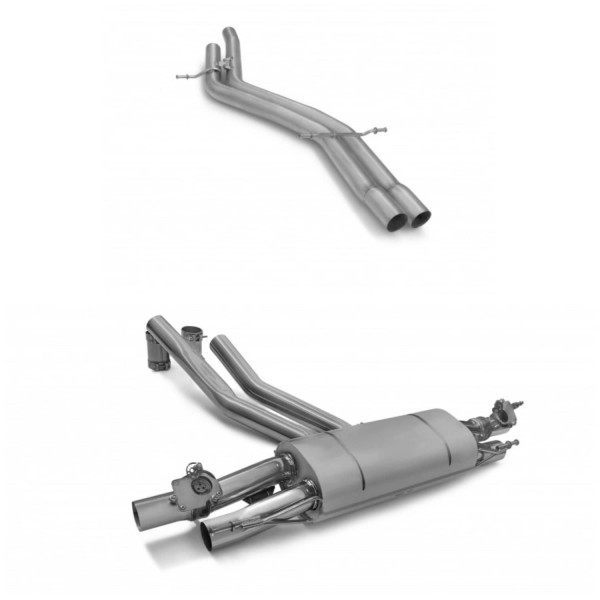 Echappement TUBI STYLE pour Porsche Cayenne 3.0 S / E-Hybrid & 4.0 S / S-E-Hybrid/ Turbo E3 PA 9YB (2023+)- Ligne à valves