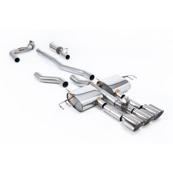 Ligne d'échappement inox Cat-Back à valves MILLTEK pour Honda Integra Type S (DE5) 2,0T 320Ch (2023+)(Sport+)