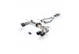 Echappement sport inox QUICKSILVER pour Land Rover DEFENDER 130 P525 V8 (2020+)-Ligne FAP-Back à valves