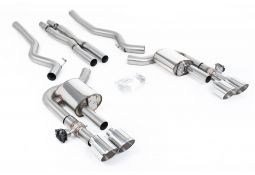 Ligne d'échappement inox Cat-Back à valves MILLTEK pour Ford Mustang MK7 5.0 V8 Dark Horse S650 FastBack (2024+)