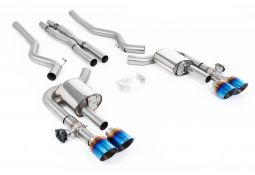 Ligne d'échappement inox Cat-Back à valves MILLTEK pour Ford Mustang MK7 5.0 V8 Dark Horse S650 FastBack (2024+)