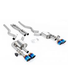 Ligne d'échappement inox Cat-Back à valves MILLTEK pour Ford Mustang MK7 5.0 V8 Dark Horse S650 FastBack (2024+)