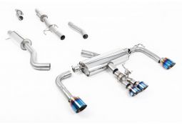 Ligne d'échappement inox Cat-Back primaire MILLTEK à valves TOYOTA Corolla GR 1,6T (2023+)