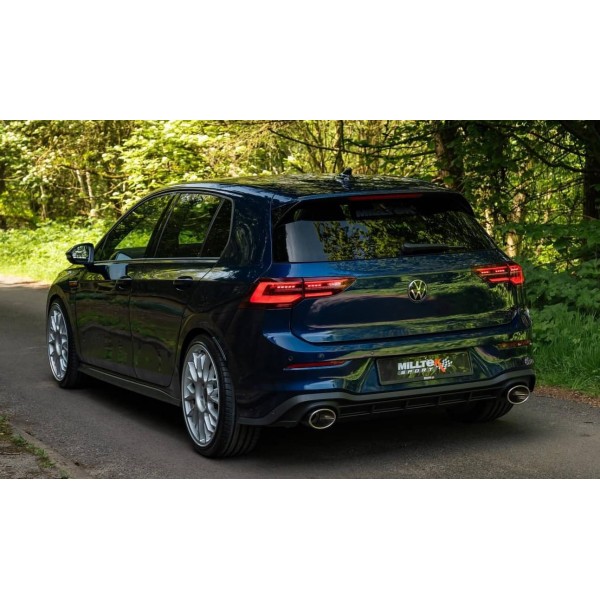 Ligne d'échappement FAP-Back MILLTEK pour VW Golf 8 GTI CLUBSPORT 300Ch (2021+)(Homologuée)