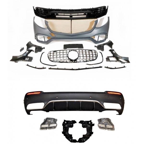 Kit carrosserie GLC63 AMG pour Mercedes GLC SUV X253 sans pack AMG (2015-2019)