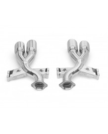 Echappement inox TUBI STYLE pour Ferrari 575 Maranello / Superamerica  / 550 (2002-2006)- Tubes de sorties