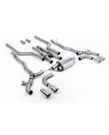 Ligne d'échappement inox Cat-Back à valves MILLTEK BMW M5 + Compétition (F90) (2020-2021) (Racing)