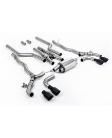 Ligne d'échappement inox Cat-Back à valves MILLTEK BMW M5 + Compétition (F90) (2020-2021) (Racing)