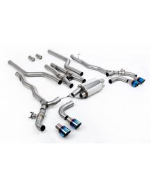 Ligne d'échappement inox Cat-Back à valves MILLTEK BMW M5 + Compétition (F90) (2020-2021) (Racing)