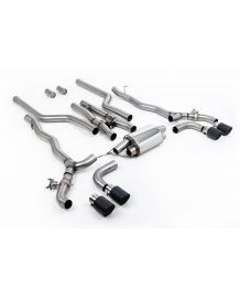 Ligne d'échappement inox Cat-Back à valves MILLTEK BMW M5 + Compétition (F90) (2020-2021) (Racing)