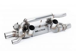 Silencieux d'échappement inox à valves MILLTEK pour Porsche 991.2 3.0 Carrera T / S / GTS PSE (2015-2019)