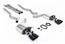 Ligne d'échappement inox Cat-Back à valves MILLTEK pour Ford Mustang GT 5.0 V8 (2015-2018)