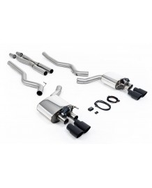 Ligne d'échappement inox Cat-Back à valves MILLTEK pour Ford Mustang GT 5.0 V8 (2015-2018)