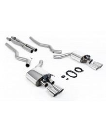 Ligne d'échappement inox Cat-Back à valves MILLTEK pour Ford Mustang GT 5.0 V8 (2015-2018)