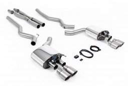 Ligne d'échappement inox Cat-Back à valves MILLTEK pour Ford Mustang GT 5.0 V8 (2015-2018)