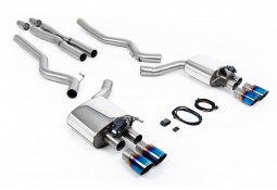 Ligne d'échappement inox Cat-Back à valves MILLTEK pour Ford Mustang GT 5.0 V8 (2015-2018)