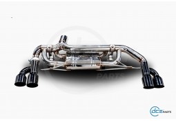 Echappement inox DCE PARTS pour BMW Serie 330e G20 G21 Pack M (2019+) - Silencieux à valves 4 Sorties