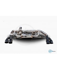 Echappement inox DCE PARTS pour BMW Serie 330e G20 G21 Pack M (2019+) - Silencieux à valves 4 Sorties