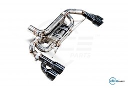 Echappement inox DCE PARTS pour BMW Serie 330e G20 G21 Pack M (2019+) - Silencieux à valves 4 Sorties