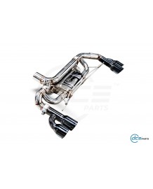 Echappement inox DCE PARTS pour BMW Serie 330e G20 G21 Pack M (2019+) - Silencieux à valves 4 Sorties