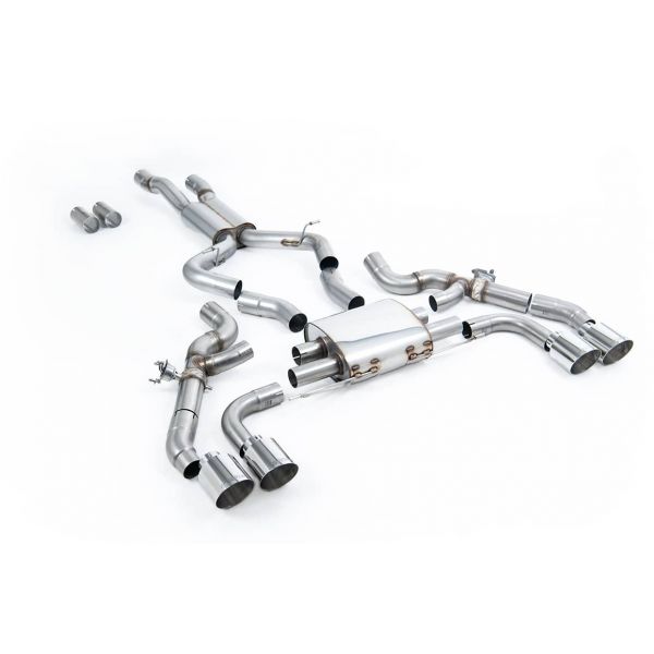 Ligne d'échappement inox FAP-Back à valves MILLTEK pour BMW X4M + COMPETITION F98 (2022+)(Homologuée)