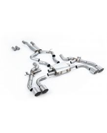 Ligne d'échappement inox FAP-Back à valves MILLTEK pour BMW X4M + COMPETITION F98 (2022+)(Homologuée)