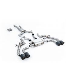 Ligne d'échappement inox FAP-Back à valves MILLTEK pour BMW X4M + COMPETITION F98 (2022+)(Homologuée)