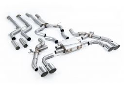 Ligne d'échappement inox Cat-Back à valves MILLTEK pour BMW X4M + COMPETITION F98 (2022+)(Race)