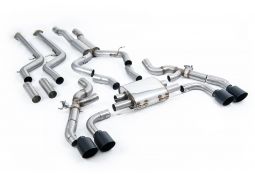 Ligne d'échappement inox Cat-Back à valves MILLTEK pour BMW X4M + COMPETITION F98 (2022+)(Race)