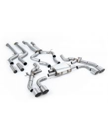 Ligne d'échappement inox Cat-Back à valves MILLTEK pour BMW X4M + COMPETITION F98 (2022+)(Race)