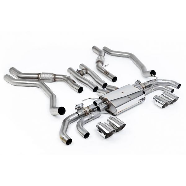 Ligne d'échappement inox FAP-Back à valves MILLTEK pour RANGE ROVER Sport SV P635 4.4l V8 L461 (2024+)