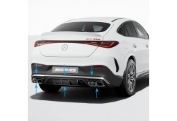 Diffuseur + Embouts échappements GLC63 S AMG pour Mercedes GLC Coupé X254 Pack AMG (2023+)