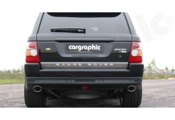 Echappement inox CARGRAPHIC pour Range Rover Sport 4.4 V8 / 4.2 V8 LS (2005-2009) - Ligne Cat-Back