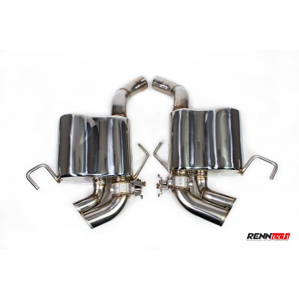 Echappement inox RENNtech pour Mercedes SL55 SL63 AMG R232 (2021+)-Silencieux à valves