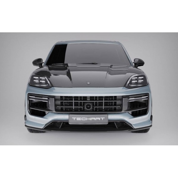 Capot TECHART pour Porsche Cayenne V6 S E-Hybrid S-E-Hybrid GTS Turbo E-Hybrid Coupé et SUV 9YB E3.2 (2024+)