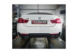 Echappement inox COBRA pour BMW 435d F32 F33 F36 Pack M (2013-2016)- Silencieux look 440i