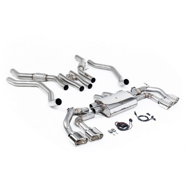 Ligne d'échappement inox FAP-Back à valves MILLTEK pour RANGE ROVER Sport P530 4.4l V8 L461 (2023+)(Sport)