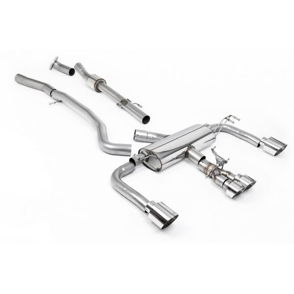 Ligne d'échappement inox Cat-Back primaire MILLTEK à valves TOYOTA Corolla GR 1,6T (2023+)(Sport)