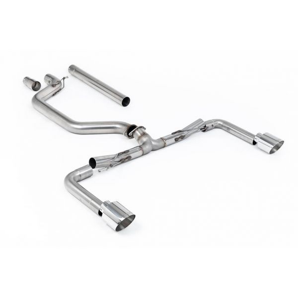 Ligne d'échappement FAP-Back MILLTEK pour VW Golf 8 GTI 2,0 TFSI 245ch/300ch (2020+)(Race)