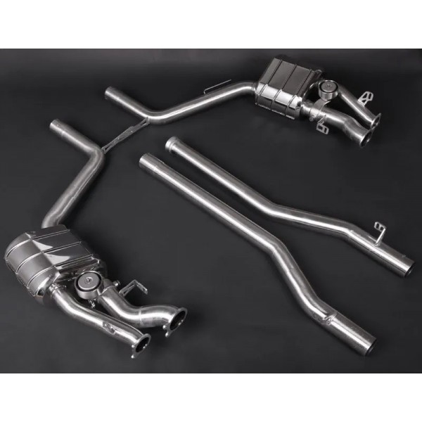 Echappement inox CAPRISTO pour Mercedes CLS63 AMG (C/X218) (2010-2018)- Ligne Cat-Back à valves (2010-2018)