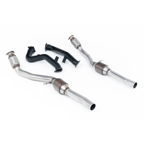 Downpipe + catalyseurs Sport MILLTEK pour AUDI S8 D4 4,0 TFSI Quattro Tiptronic (2013-2018)