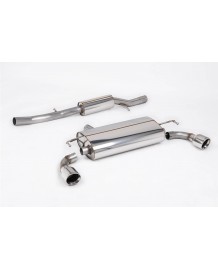 Ligne d'échappement inox Cat-Back MILLTEK pour VW Golf 4 R32 3,2 V6 4WD (2002-2005)