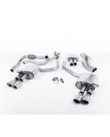 Ligne d'échappement Cat-Back à valves MILLTEK pour Audi S5 B9 3,0 V6 Coupé / Sportback (2017+)